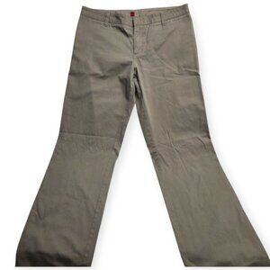 Mid-Rise Bootcut Khaki Pants | Y2K Business Casual Trousers